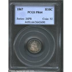 1867 H10C PR64 PCGS.