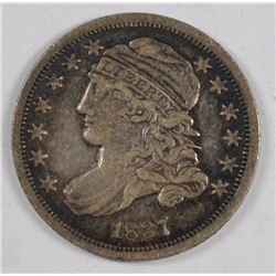 1837 BUST DIME, XF