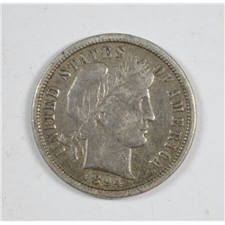 1894-O BARBER DIME, XF