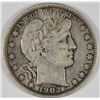 Image 1 : 1902-O BARBER HALF DOLLAR, VF/XF