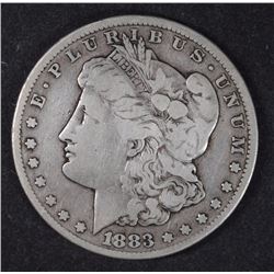 1883-CC MORGAN SILVER DOLLAR, FINE