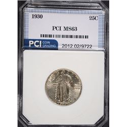 1930 STANDING LIBERTY QUARTER, PCI CHOICE BU