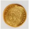 Image 2 : 1855 TYPE-2 GOLD DOLLAR PCI CH/GEM BU SCARCE TYPE 2