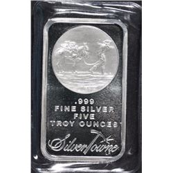 FIVE OUNCE .999 SILVER BAR SILVERTOWNE PROSPECTOR