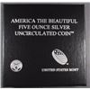 Image 4 : 2015 America the Beautiful 5oz SILVER UNC COIN - BLUE RIDGE PARKWAY