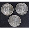 Image 1 : 1940-P,S, & 44 WALKING LIBERTY HALVES BU (40-S WEAK STRIKE)