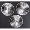 Image 1 : 3 2016 AMERICAN SILVER EAGLES BU