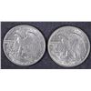 Image 2 : 2 1943 WALKING LIBERTY HALVES BU