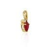 Image 3 : 10KT Yellow Gold 0.35ct Ruby and Diamond Pendant