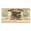 Image 1 : 1862 50 cents James C. Knox, Knox Corners, NY Note