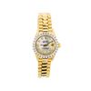 Image 1 : Ladies 18KT Yellow Gold Rolex President Watch with Diamond Bezel & Dial