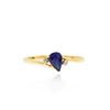 Image 1 : 10KT White Gold 0.35ct Sapphire and Diamond Ring