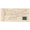 Image 1 : 1865 Town of Bucksport $100 Bank Check with Stamp