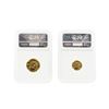 Image 2 : 1986 $5 and $10 American Gold Eagle Coin Set NGC Graded MS69