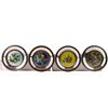 Image 1 : Set of (4) Limited Edition Sterling Silver Four Seasons Plate Set