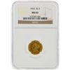 Image 1 : 1903 $2 1/2 Liberty Head Quarter Eagle Gold Coin NGC MS63