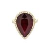 Image 2 : 14KT Yellow Gold 13.98ct Ruby and Diamond Ring
