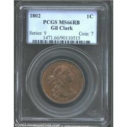 1802 1C MS66 Red and Brown PCGS.