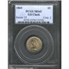 Image 1 : 1860 1C MS65 PCGS.