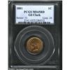 Image 1 : 1881 1C MS65 Red PCGS.