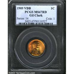 1909 VDB 1C MS67 Red PCGS.