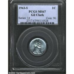 1943-S 1C MS67 PCGS.
