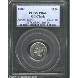 1882 3CN PR66 PCGS.
