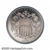Image 1 : 1866 5C Rays PR65 Cameo PCGS.
