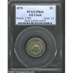 1878 5C PR64 PCGS.