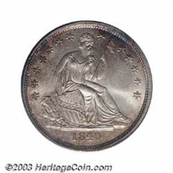 1840 10C No Drapery MS65 PCGS.