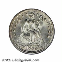 1853 10C Arrows MS65 PCGS.
