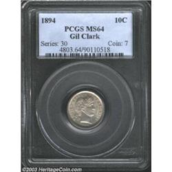 1894 10C MS64 PCGS.