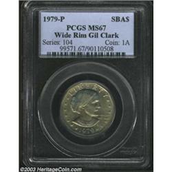 1979-P SBA$ Wide Rim MS67 PCGS.