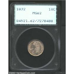 1832 10C MS62 PCGS.