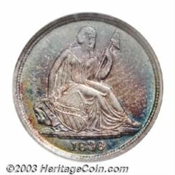 1838-O 10C No Stars MS64 NGC.