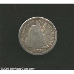 1871-CC 10C Good 4 Plugged, Corroded, Cleaned Uncertified.