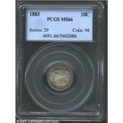 1883 10C MS66 PCGS.
