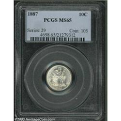 1887 10C MS65 PCGS.