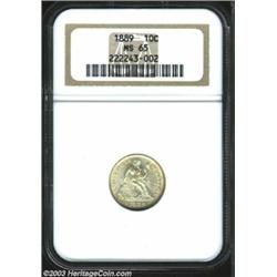 1889 10C MS65 NGC.