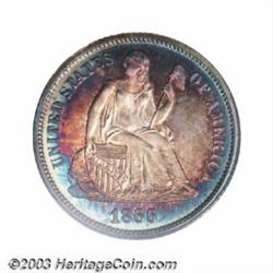 1866 10C PR65 PCGS.