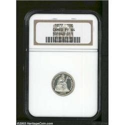 1877 10C PR64 Cameo NGC.