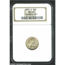 1892-O 10C MS65 NGC.
