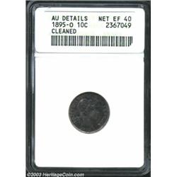 1895-O 10C --Cleaned--ANACS. AU Details, Net XF40.