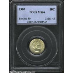 1907 10C MS66 PCGS.