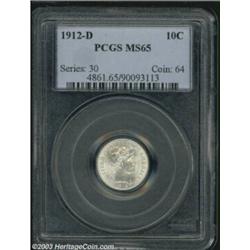 1912-D 10C MS65 PCGS.