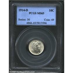 1914-D 10C MS65 PCGS.