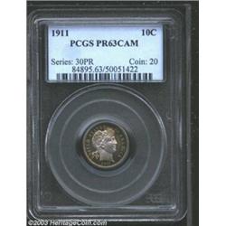 1911 10C PR63 Cameo PCGS.