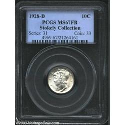 1928-D 10C MS67 Full Bands PCGS.