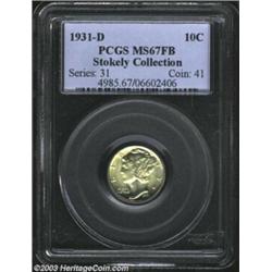 1931-D 10C MS67 Full Bands PCGS.