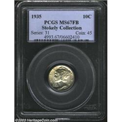 1935 10C MS67 Full Bands PCGS.